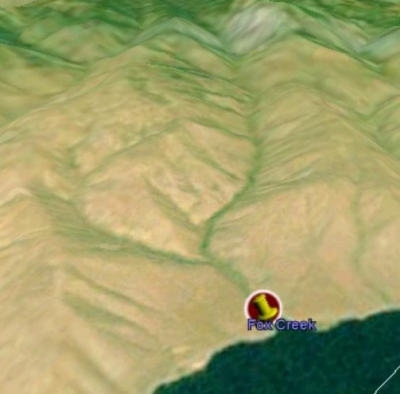 Satellite Map of Fox Creek